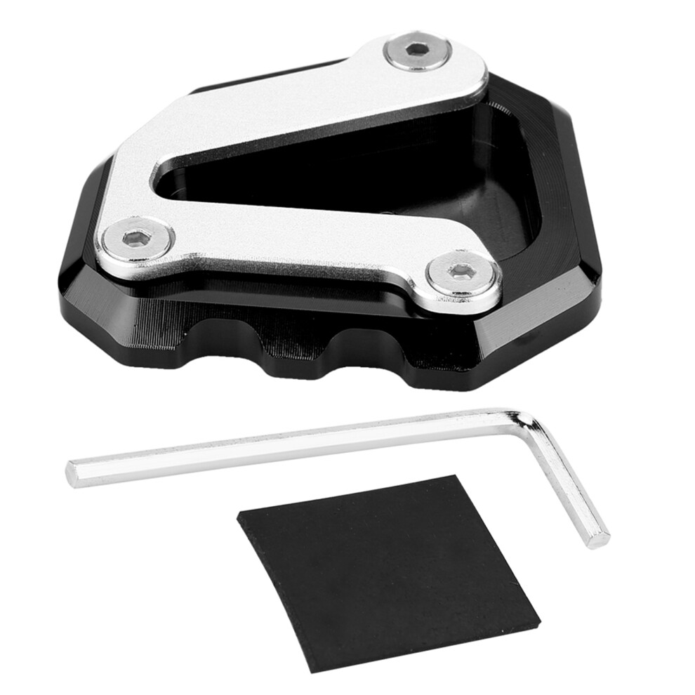 Motorcycle Cnc Side Stand Kickstand Plate Black 8320539696331