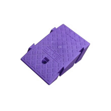 (Purple, 16cm) Portable Curb Ramp Wheelchair Threshold Ramp Kerb Ramp Non-slip