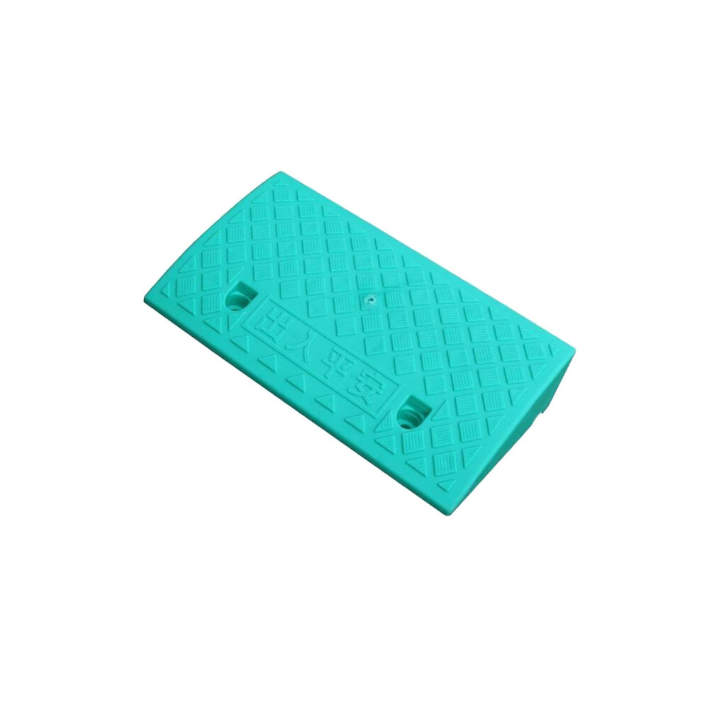 Green (, 11Cm) Portable Curb Ramp Wheelchair Threshold Ramp Kerb Ramp Non-Slip