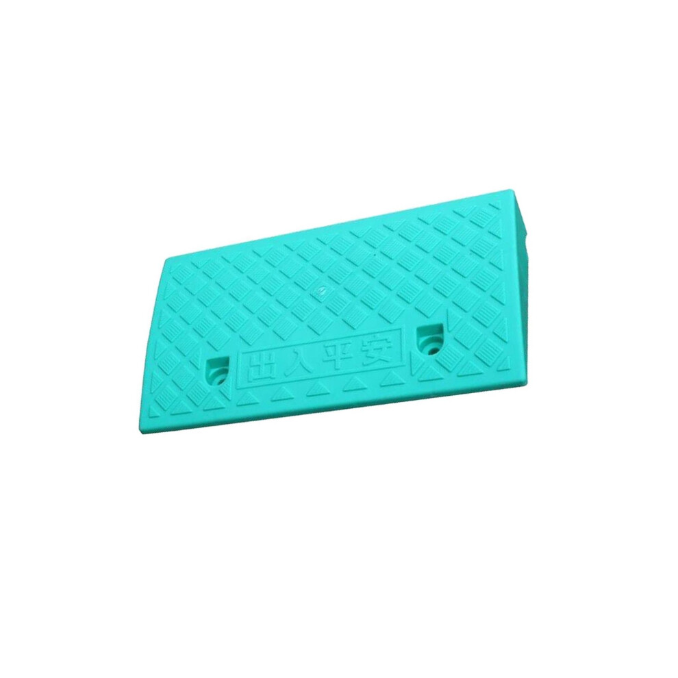 Green (, 7Cm) Portable Curb Ramp Wheelchair Threshold Ramp Kerb Ramp Non-Slip