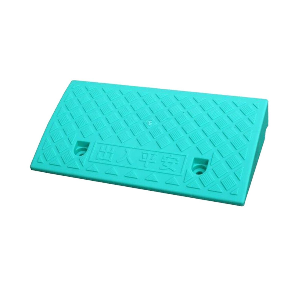 Green (, 7Cm) Portable Curb Ramp Wheelchair Threshold Ramp Kerb Ramp Non-Slip