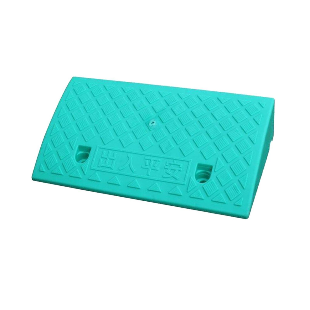 Green (, 11Cm) Portable Curb Ramp Wheelchair Threshold Ramp Kerb Ramp Non-Slip