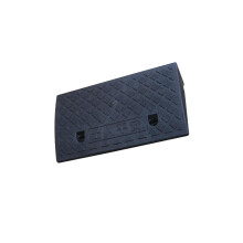 (Black, 11cm) Portable Curb Ramp Wheelchair Threshold Ramp Kerb Ramp Non-slip