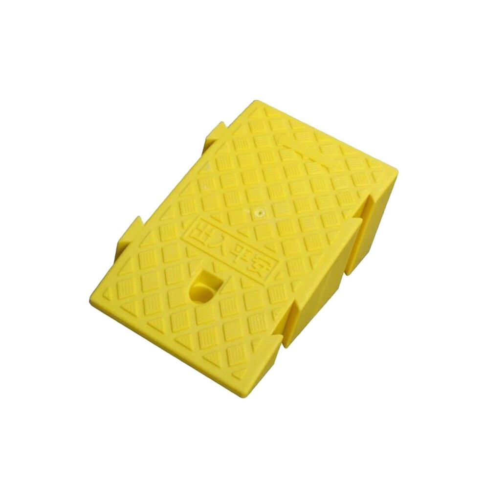 Yellow (, 16Cm) Portable Curb Ramp Wheelchair Threshold Ramp Kerb Ramp Non-Slip