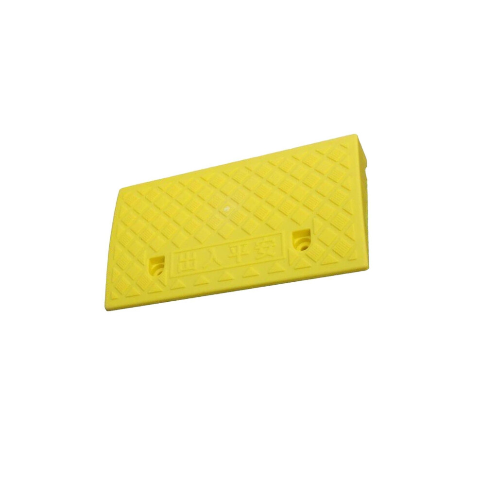 Yellow (, 7Cm) Portable Curb Ramp Wheelchair Threshold Ramp Kerb Ramp Non-Slip