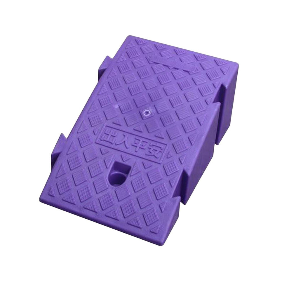 Purple (, 16Cm) Portable Curb Ramp Wheelchair Threshold Ramp Kerb Ramp Non-Slip