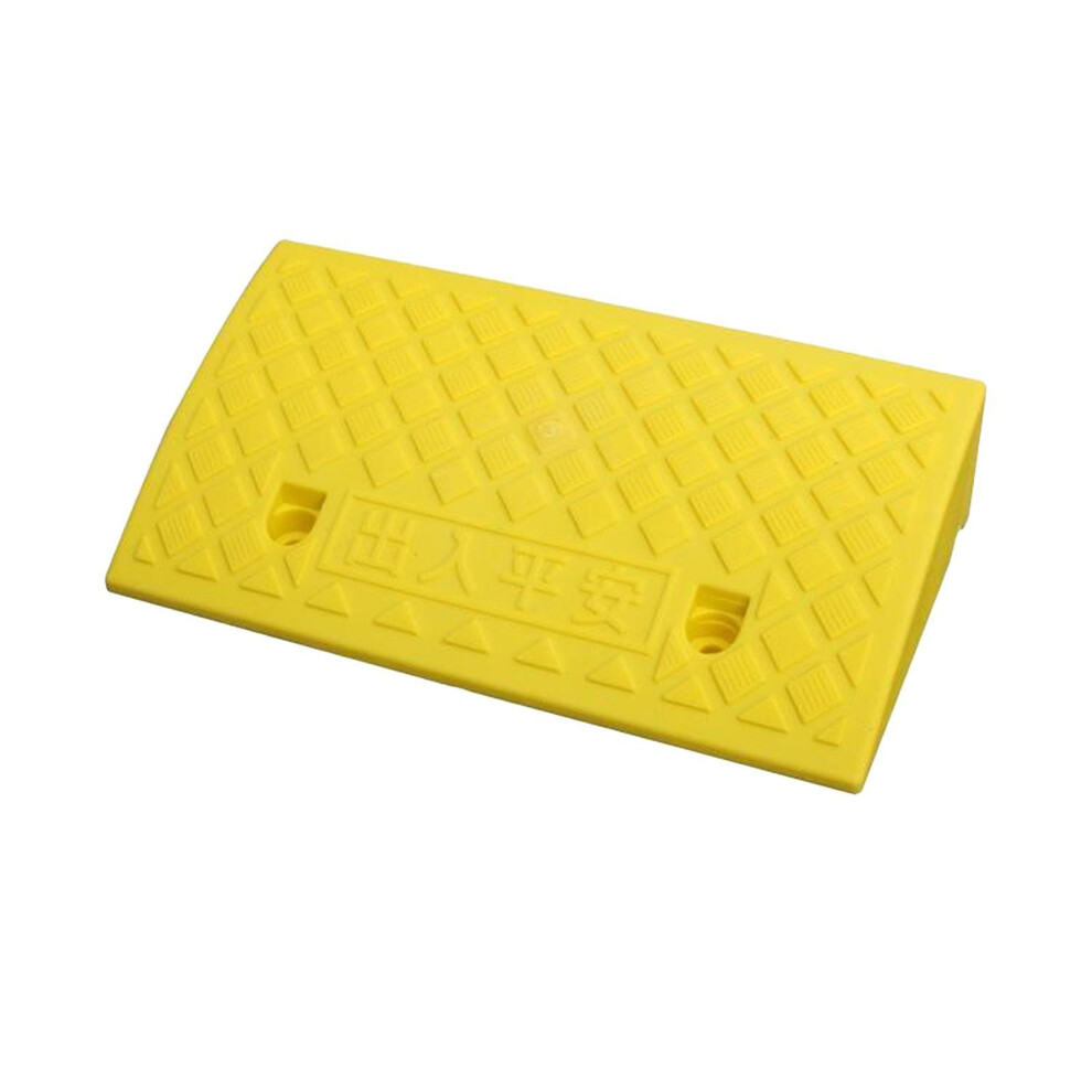 Yellow (, 11Cm) Portable Curb Ramp Wheelchair Threshold Ramp Kerb Ramp Non-Slip