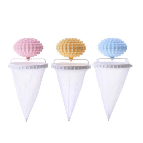 Floating Object Net Bag 3-Pack for Clothes Washer - Fine Particle Capture, PP Material, Laundry Accessories
