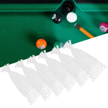 6er Set Poolbillard Netztaschen Baumwollnetz in Weiß Langlebiges Billardzubehör