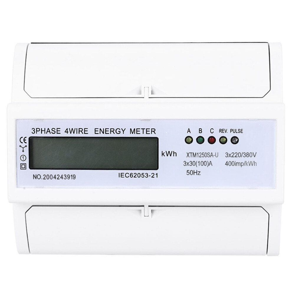 Digital 3 phase 4 Wire 7P Din Rail Electric Meter-image-OPC-PK9MYZY-NEW