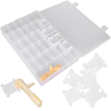 Langlebiges Kunststoff-Garnwickelset mit Clips-Organizer für Nähen