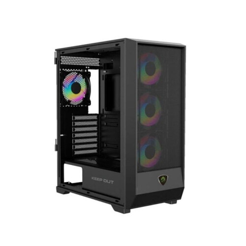 Case PC Gaming KeepOut XC-501 MESH ATX/Micro-ATX/ITX ARGB Cristallo Temperato Nero