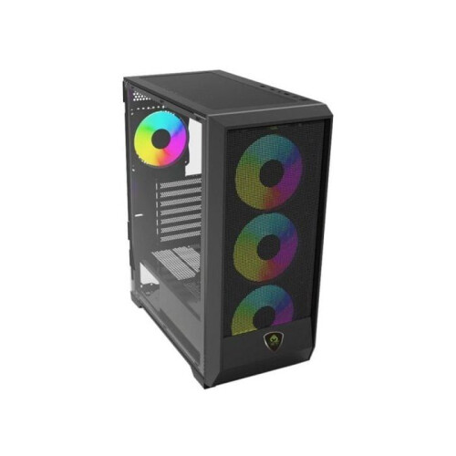 Case PC Gaming KeepOut XC-501 MESH ATX/Micro-ATX/ITX ARGB Cristallo Temperato Nero 1