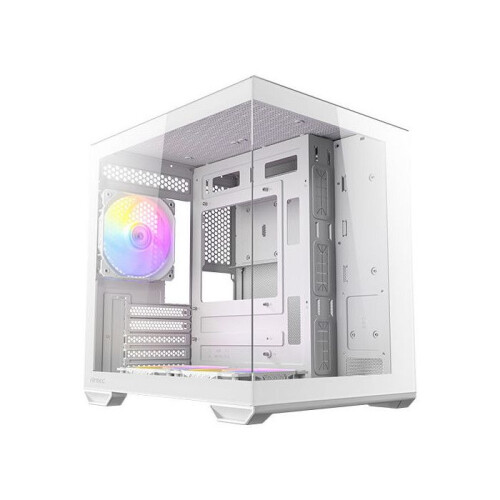 Antec CX60M ARGB Witte Behuizing Mini-Toren Wit Gehard Glas USB 3.0 Micro-ATX