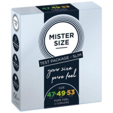 MISTER SIZE Test Packege Slim 3 peças lisas - 4260605480577