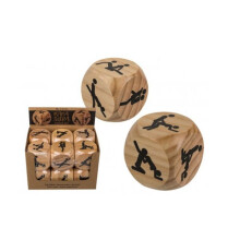 DÉ GÉANT EM MADEIRA KAMASUTRA Bege, Marfim, Creme, Écru, Natural, Taupe