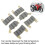 6Pcs Front Rear Motorcycle Disk Brake Pads for CBR 8