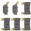 6Pcs Front Rear Motorcycle Disk Brake Pads for CBR 2