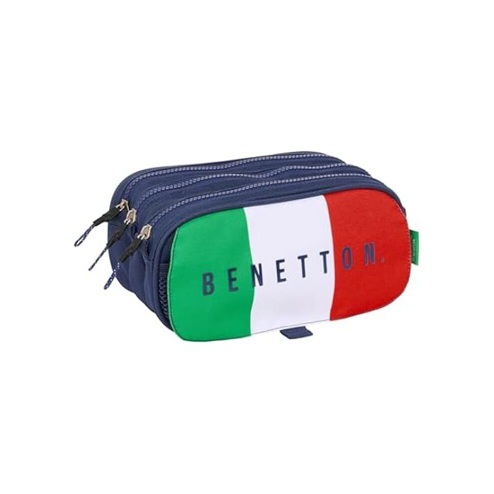 Safta Pouch - Benetton Flag - Triple Large - Comfortable - Versatile