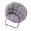 Saucer Chair Metal Frame Gray Comfortable 6