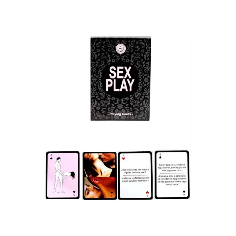 Secret Play Card Game - Sex Play - 55 Cards - Adult - Erotic - Questions And Seduction