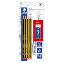 Grobkreiden - STAEDTLER - Noris 120 - Blister mit 5 - Mine 2 mm - Zertifiziertes Holz