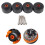 4pcs CNC Front & Rear Fork Wheel Frame Slider 11