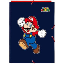 Classeur Folio - SAFTA - SUPER MARIO WORLD - 3 Fächer - Komfortabel - Vielseitig