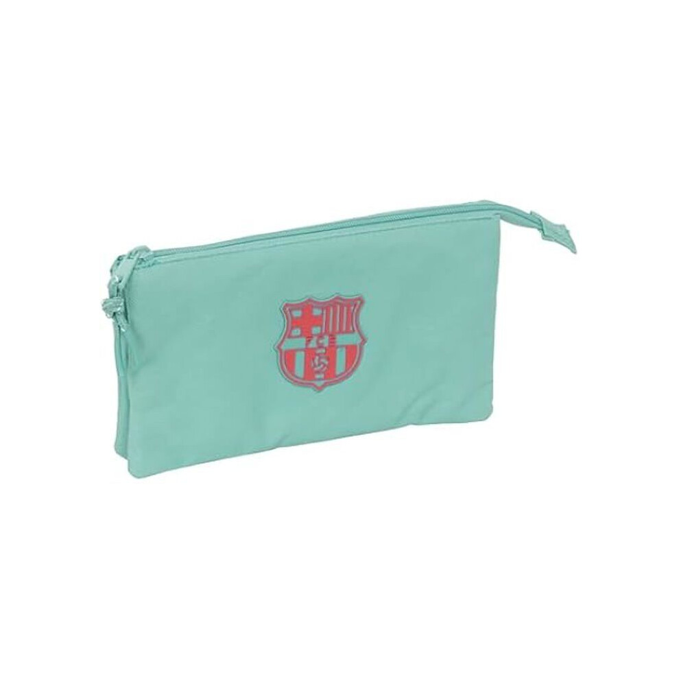 Safta Green Triple Case - F.c. Barcelona - Child - Comfortable - Versatile