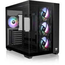 Case PC - THERMALTAKE - View 380 TG ARGB - Torre media - ATX - Vetro temperato - Nero
