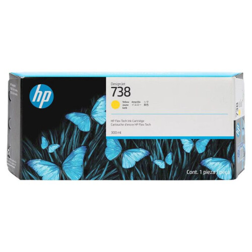 HP HP Inkt/ 738 300-ml GEEL DesignJ 1
