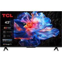 TCL 43P6K - LED-Fernseher 43" (109 cm) - 4K UHD 3840x2160 - HDR10+ - Google TV - 3xHDMI 2.1 - WiFi