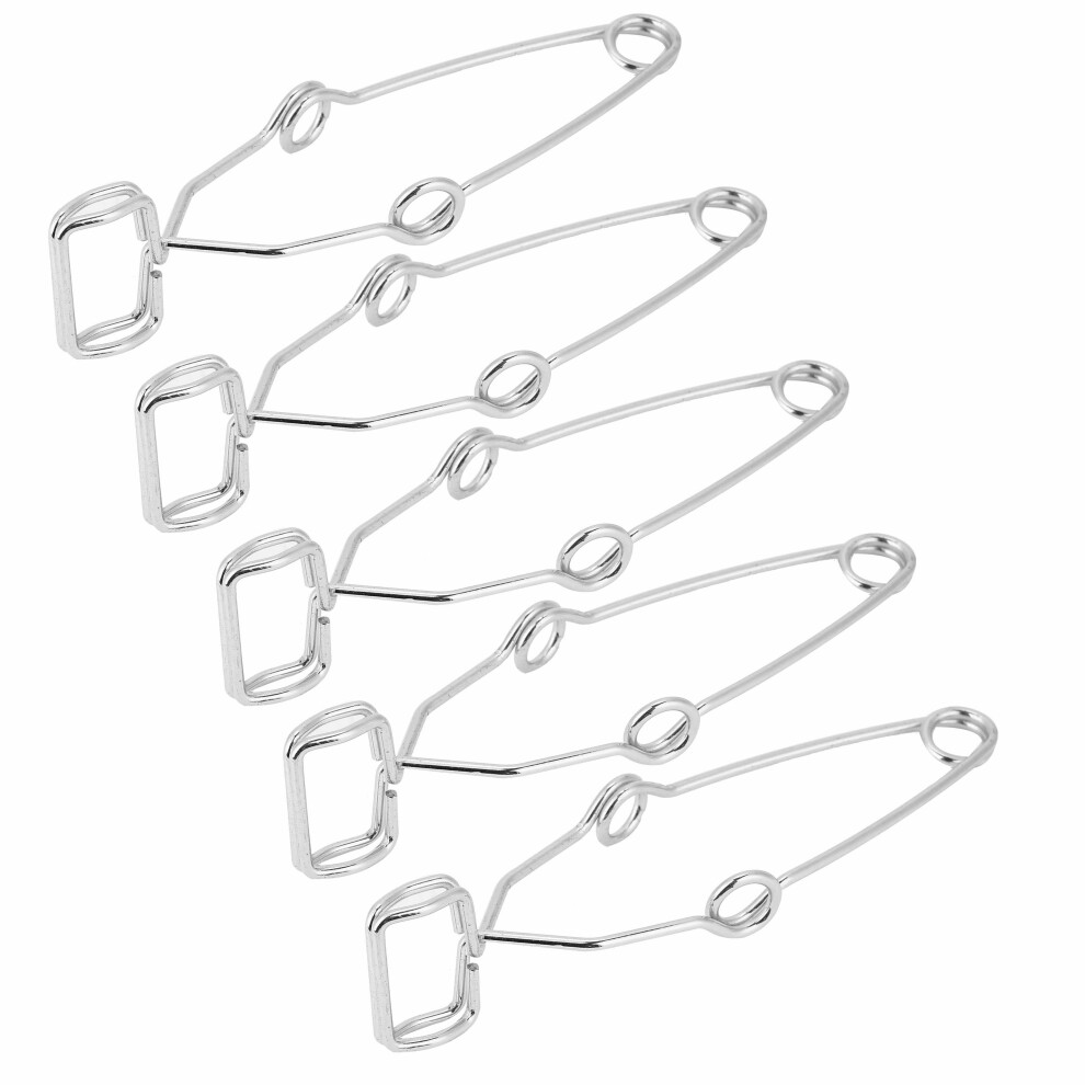5Pcs Steel Test Tube Clip Clamp Laboratory