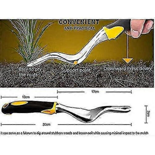 Jinyi Hand Weeder Weeder Weeder Tool Fork Lawn Ening Tools, 1 Count 2