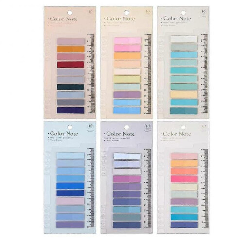 1200 Pcs Sticky Tabs, Repositable File Tabs Ed Wble Rect S with Ruler For
