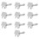 10pcs Sliding Window Security Lock Security Door 10