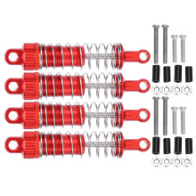 Aluminiumlegierungsstoßdämpfer 4 Stück für MN 1/12 D90 RC Auto - Rot