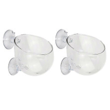 2pcs Glass Plant Pot Rium Planter Red Shrimp Plants Tank Glass H