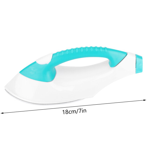Portable Mini Handheld Iron, 18x6cm, White/Green, 255g 2