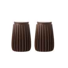 (Brown, Large) Pack of 2 Headboard Anti-shake Tool Solid Color Self-adhesive Stopper