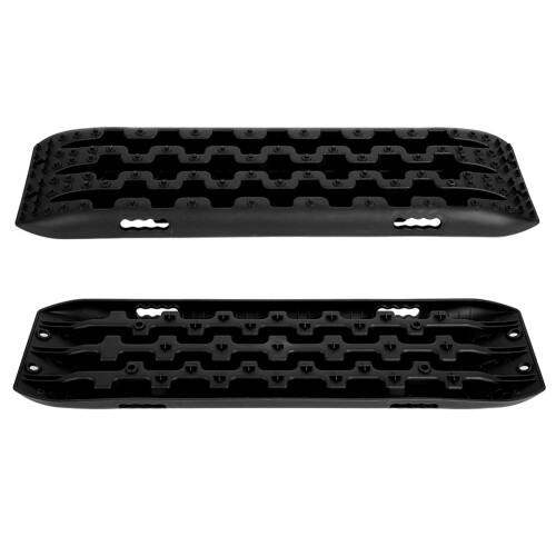 2Pcs Black 10T Vehicle Recovery Tracks Sand Mud 2