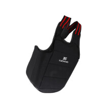 (Black, XL) Premium Unisex Karate Chest Guard Taekwondo Martial Art Body Protector