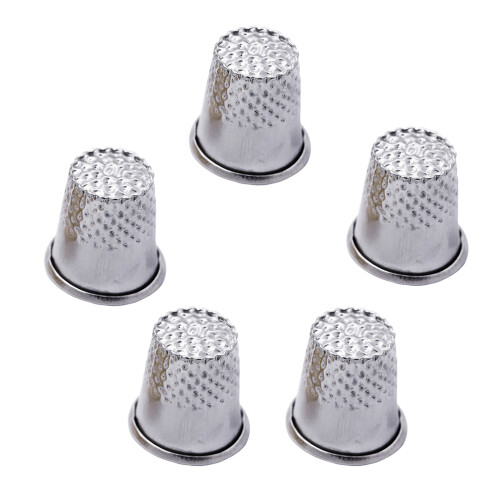 Raindrops  50 Pcs Thimble Thimbles For Hand Quilting Metal Cap 1