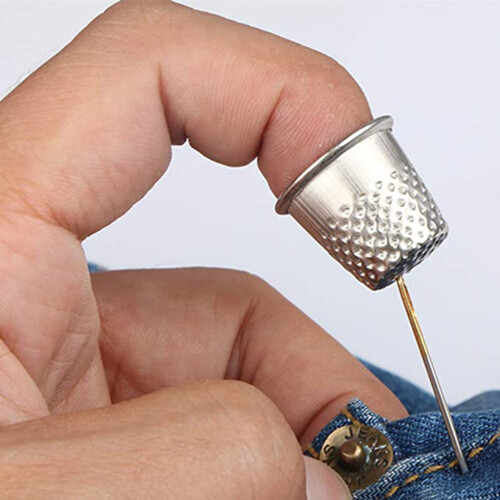 50 Pcs Vintage Sewing Thimbles Needle Threaders For Hand 1