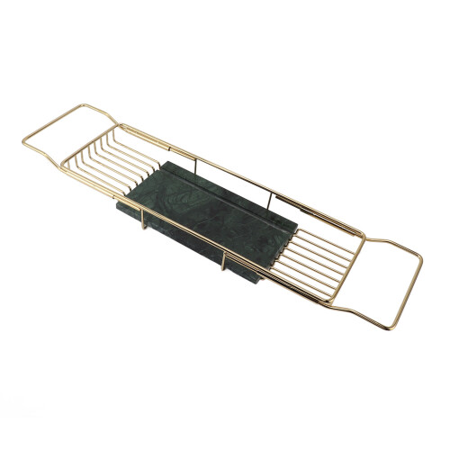 Metal Marble Bathtub Rack Anti Slip Space Saving 2