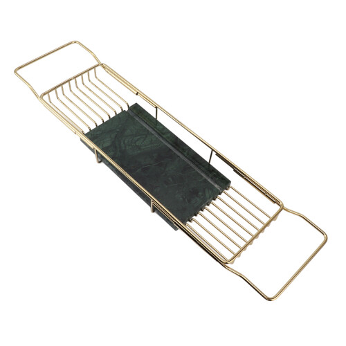 Metal Marble Bathtub Rack Anti Slip Space Saving 1