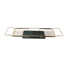 Metal Marble Bathtub Rack Anti Slip Space Saving