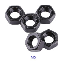 DIN934 Black Color Carbon Steel Metric Hex