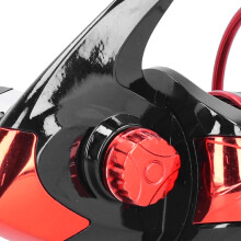 Metall-Spinnrolle-Spule für Meeresfelsenangeln Long Shot Schwarz Rot DM5000