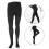 High Elastic Compression Stockings for Women, Open Toe, Black, M 11